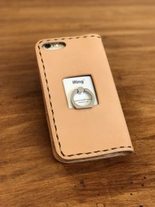 手縫いで作るiPhone7・7plusケース