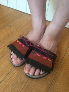 ◆着せ替えフリンジサンダル◆