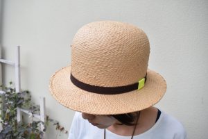 木型で作るハット・ナチュラル・丸型・つば短